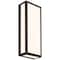 Access Lighting GEO, Dual Voltage Outdoor LED Wall Mount, Bronze Finish, Acrylic Lens Acrylic 20091LEDMG-BRZ/ACR - alternate 5